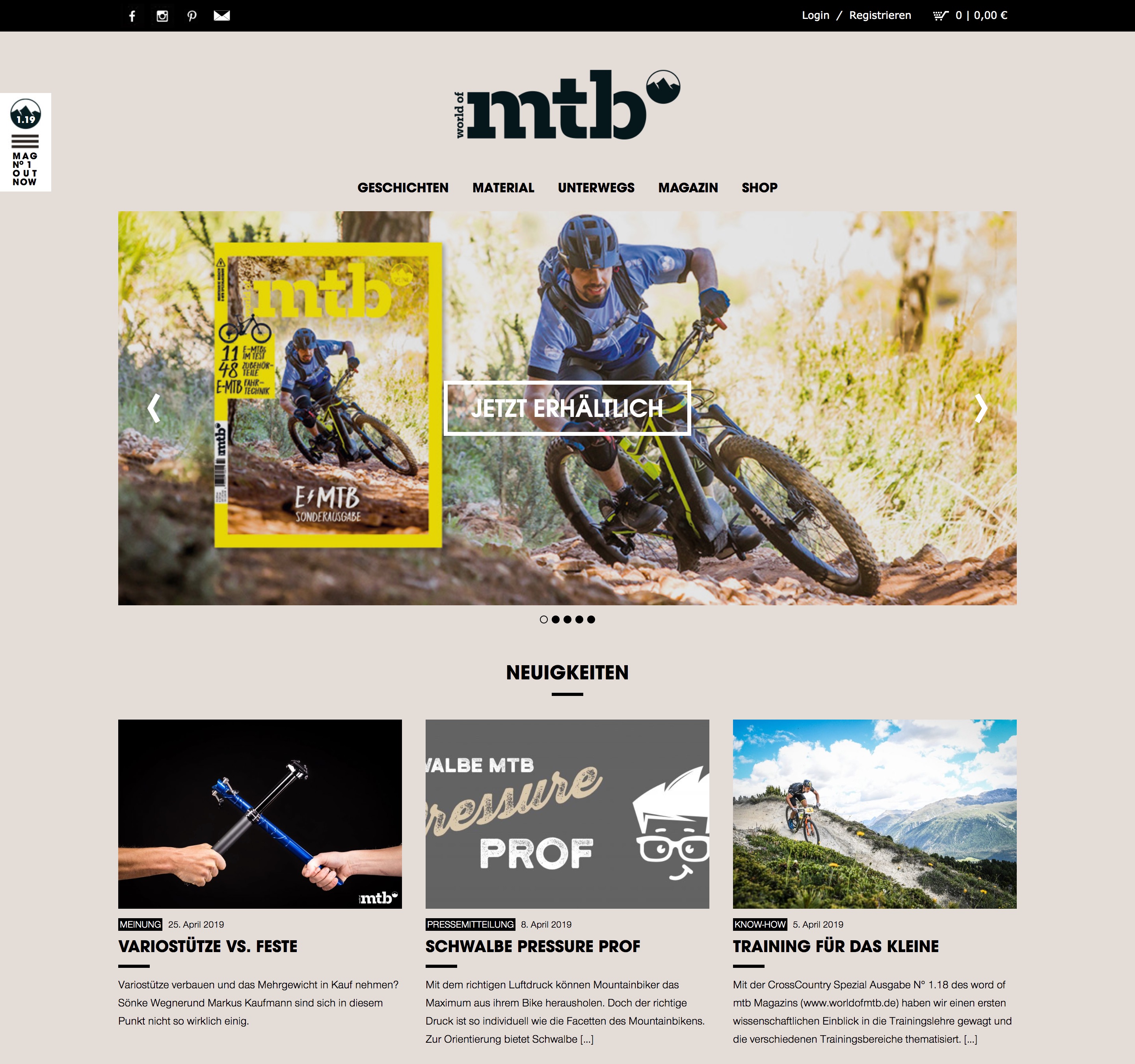 Mtb websites store